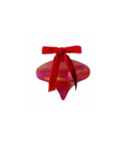 Decorazione Natale Baci Milano vetro 12 cm rosso  XDEC5.CAR01