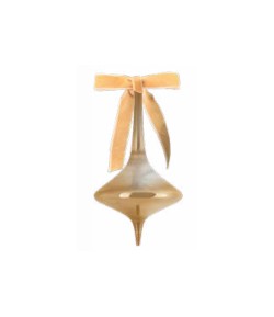 Decorazione Natale Baci Milano vetro 16 cm oro  XDEC4.CAR03