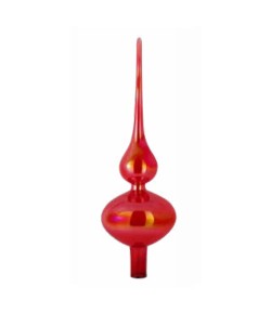 Puntale Albero vetro Baci Milano 35 cm rosso  XTOP.CAR01