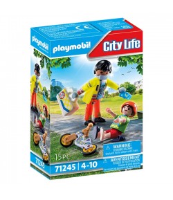 Playmobil Paramedico con bambino 71245