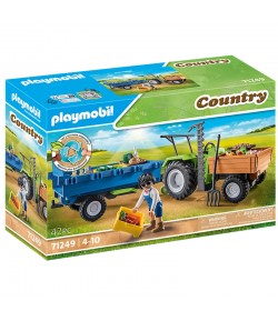 Trattore con rimorchio Playmobil 71249