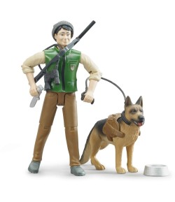 Bruder Bworld guardia forestale con cane 62660