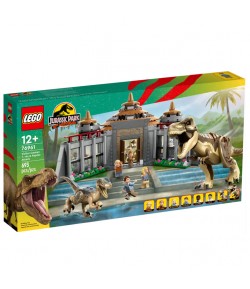 Lego Jurassic Park Centro visitatori attacco T-Rex e Raptor 76961