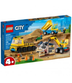 Lego City Camion da cantiere e gru con palla da demolizione 60391