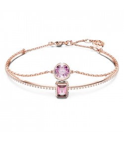 Bracciale rigido Swarovski Stilla rosa placcato oro rosa 5668243