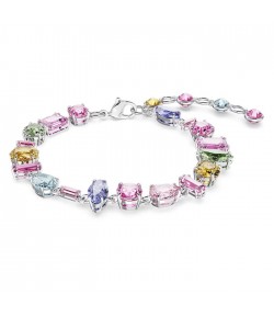 Bracciale Swarovski Gema taglio misto multicolor placcato rodio 5656427