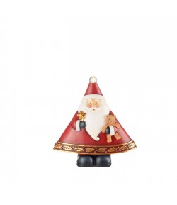 decorazione da appoggio L'Oca Nera Babbo Natale con luce 19h cm 1XM844.13