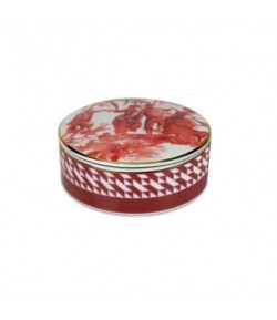 Scatola tonda Natale Baci Milano Le Rouge rossa 13 cm BOX.ROU01