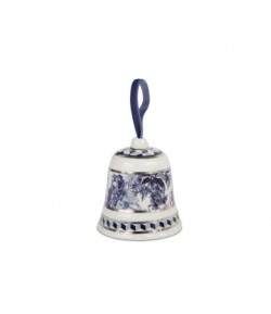 Decorazione Natale Baci Milano Campana piccola Versailles blu BELL1.VER01