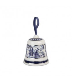 Decorazione Natale Baci Milano Campana Versailles blu BELL.VER01