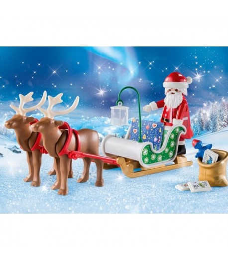 Babbo Natale Con Le Renne Immagini.Playmobil La Slitta Di Babbo Natale Con Renne 9496