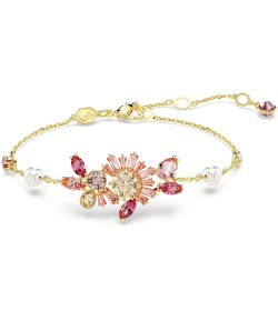 Bracciale Swarovski Gema taglio misto fiore rosa oro 5688488