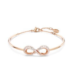 Bracciale Swarovski Hyperbola infinito bianco oro rosa 5679443