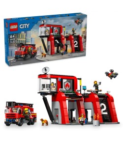 Lego City Caserma dei pompieri e autopompa 60414