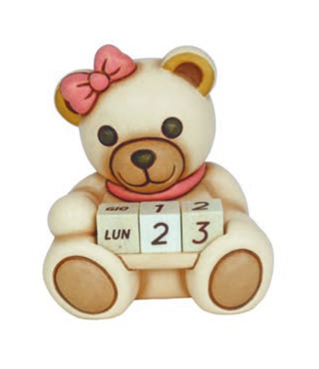 Bomboniera Thun Mini calendario Teddy lei C3151H93B