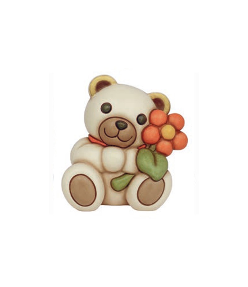 Orso Teddy Thun Primavera da vivere con fiore medio F3356H90