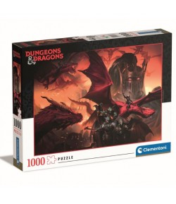 Puzzle Clementoni Dungeons & Dragons drago rosso 1000 pz 39733