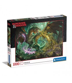 Puzzle Clementoni Dungeons & Dragons drago verde 1000 pz 39734