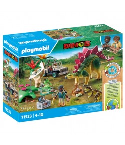 Playmobil Campo base con dinosauro 71523