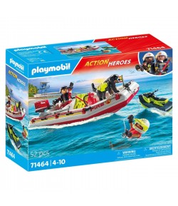 Playmobil Gommone e acquascooter dei pompieri 71464
