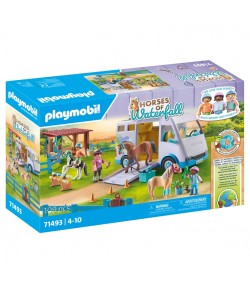 Trasporto cavalli e stalla Playmobil Horses of Waterfall 71493