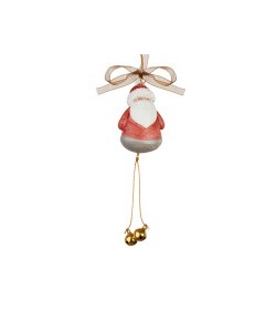 Decorazione Natale pendente Babbo Natale L'Oca Nera Jingle Bells 1XM972.10