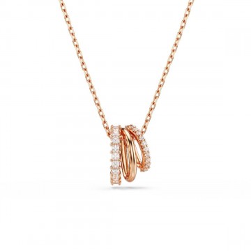 Collana pendente Swarovski Hyperbola placcata oro rosa 5701494