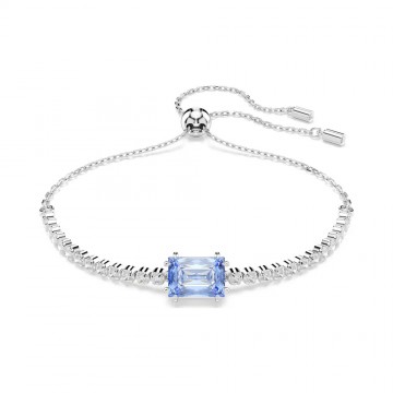 Bracciale tennis Swarovski Matrix blu placcato rodio 5693412