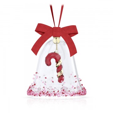 Decorazione campanella Natale Swarovski Holiday Cheers Dulcis rosso 5688313