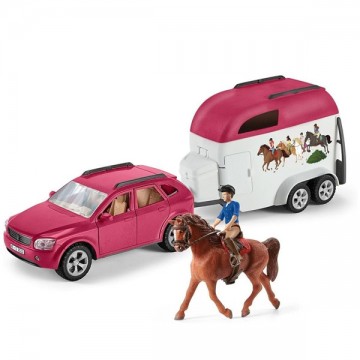 Avventura con auto e rimorchio Schleich 72223