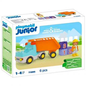 Playmobil Junior Camion del cantiere 71685