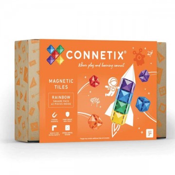 Connetix costruzioni pacco espansione rainbow 42 pz CON-C-42S