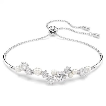 Bracciale Swarovski Constella M Crystal Pearl bianco placcato rodio 5705618