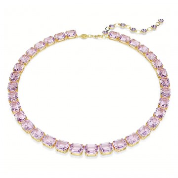 Collana Swarovski Millenia viola placcata color oro 5705754