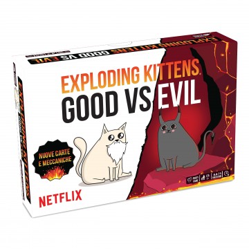 Gioco da tavolo Exploding Kittens Good vs Evil Asmodee 04468