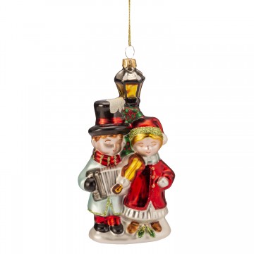 Appendino Natale in vetro Lamart Musicanti 14.5 cm 1022402