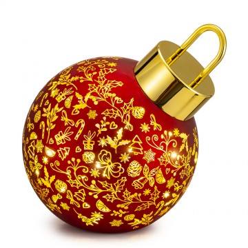 Palla di Natale con led Lamart in vetro rossa 25 cm 1025079