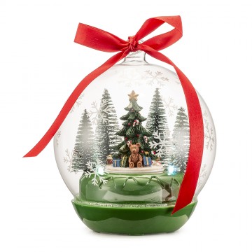 Carillon palla di Natale con albero Lamart 13x16 cm 1025454