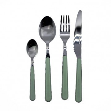 Posate Zero Domus & Design 24 pezzi colore salvia 72 B24ZE/SV