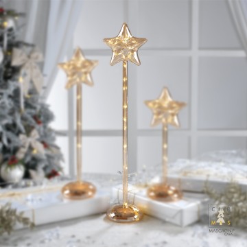 Decorazione Natale Stella Mascagni 47 cm con led C3129