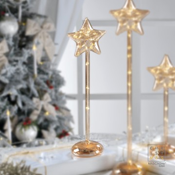 Decorazione Natale Stella Mascagni 37 cm con led C3128