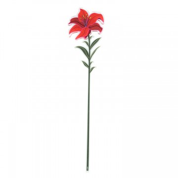 Fiore Giglio rosso Vesta in acrilico grande 56 cm 04421.85