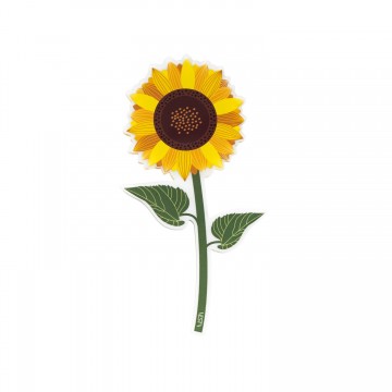 Fiore Girasole giallo Vesta in acrilico grande 56.5 cm 04418.39