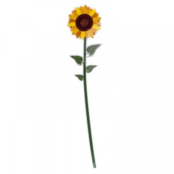 Fiore Girasole giallo Vesta in acrilico piccolo 43 cm 04417.39