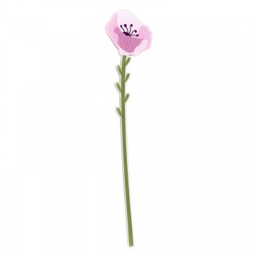 Fiore Petunia viola Vesta in acrilico grande 57.5 cm 04343.18