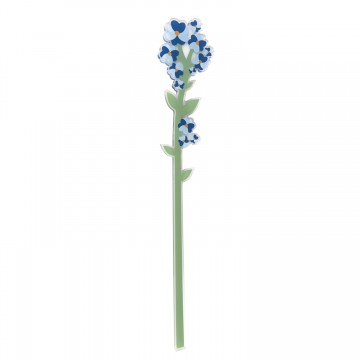 Fiore Nontiscordardime celeste Vesta in acrilico grande 57 cm 04337.79