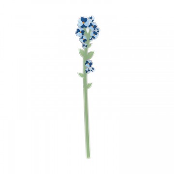 Fiore Nontiscordardime celeste Vesta in acrilico piccolo 46.5 cm 04336.79