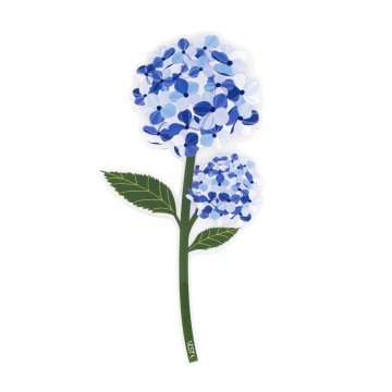 Fiore Ortensia blu Vesta in acrilico 21 cm 04413.59