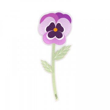 Fiore Pansè viola Vesta in acrilico 20 cm 04412.18