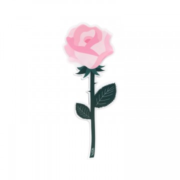 Fiore Rosa rosa Vesta in acrilico 19,5 cm 04410.84